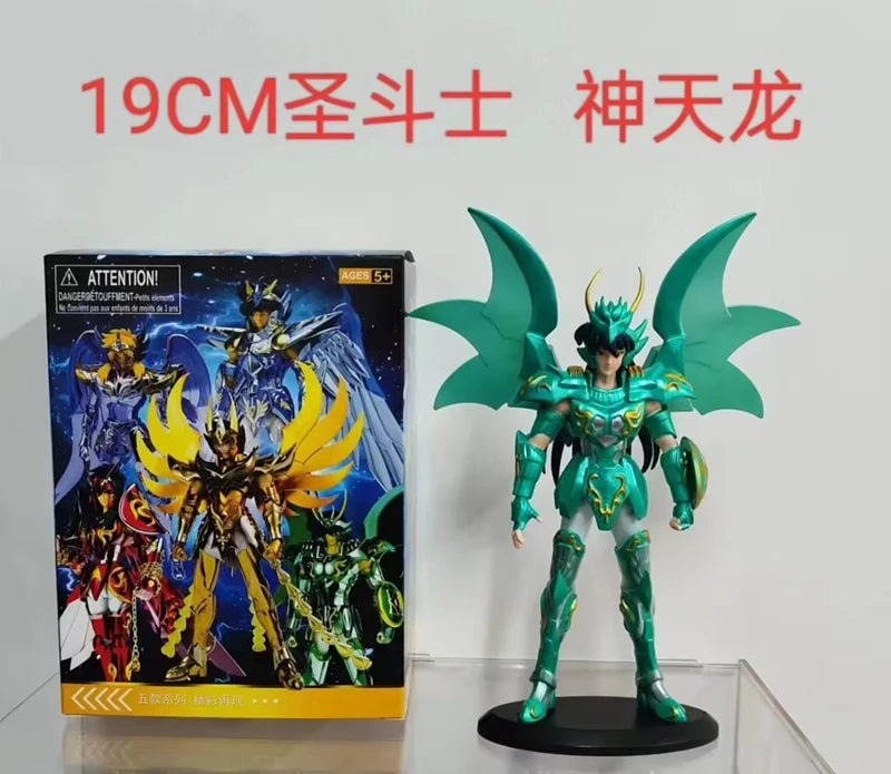 Figurine d'anime, 19 cm, armure debout, modèle pour enfants, boîte en PVC, décoration de bureau