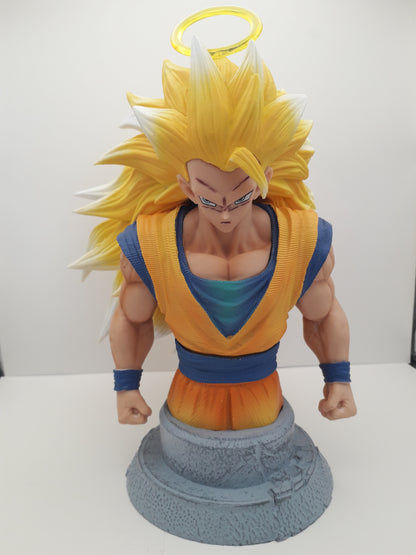 Dragon Ball Super Saiyan 3 Son Goku half buste anime figurine