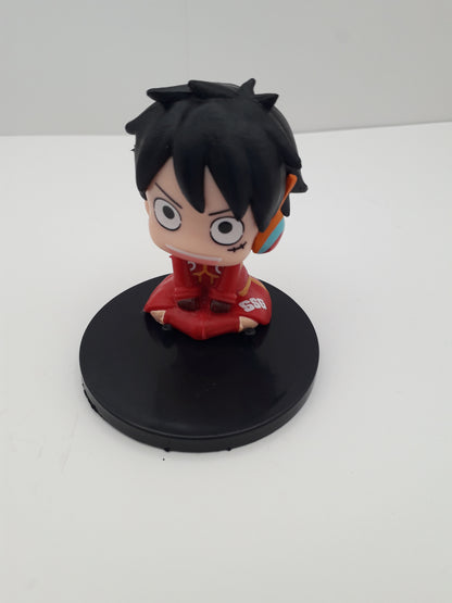 8pcs/set One Piece sitting anime figurines(OPP bag)