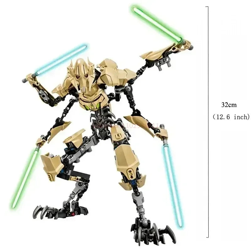 183pcs Star Action Figurine Anime General Robot Building Blocks