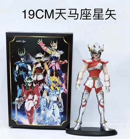 Figurine d'anime, 19 cm, armure debout, modèle pour enfants, boîte en PVC, décoration de bureau