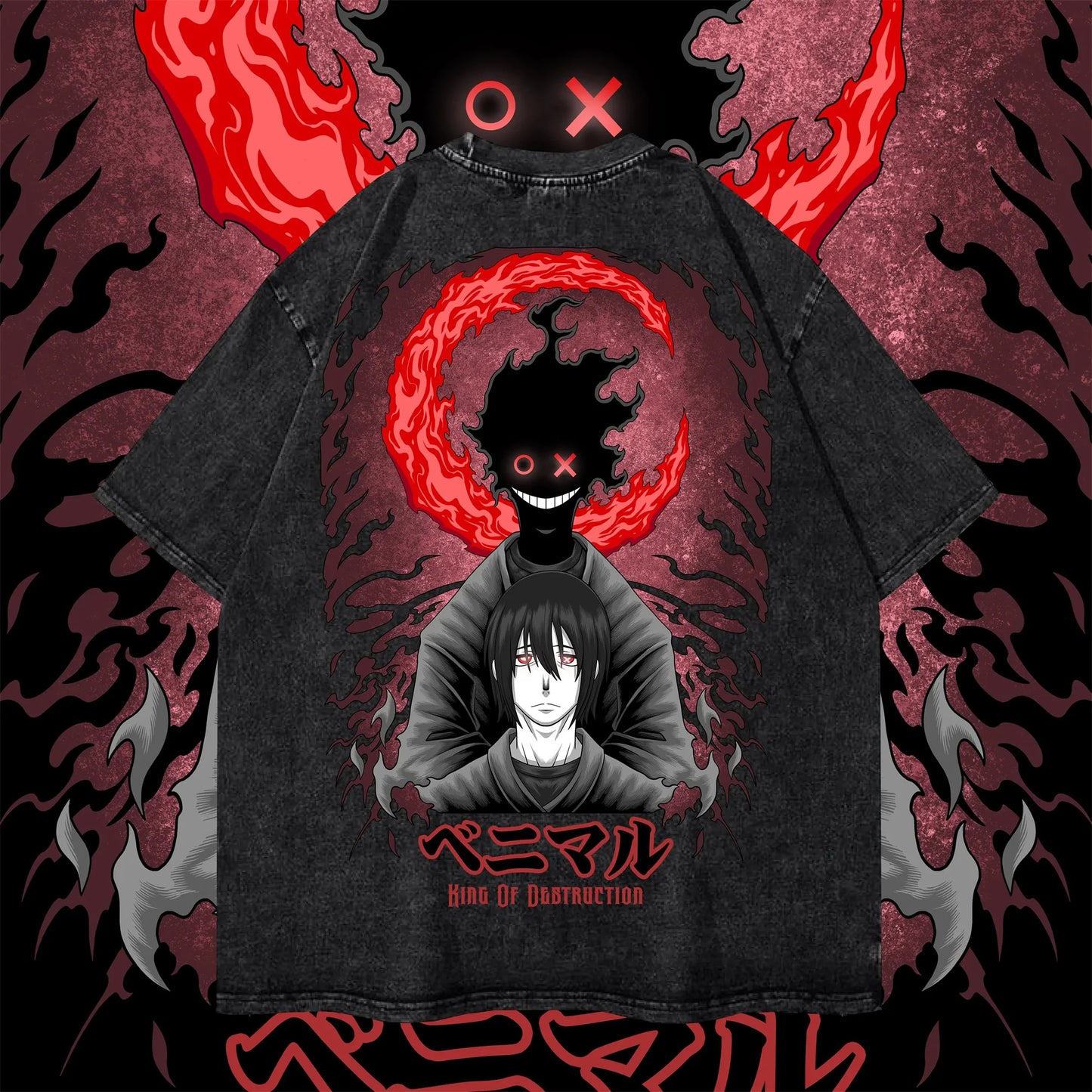 Anime  T-shirt Cotton  Streetwear
