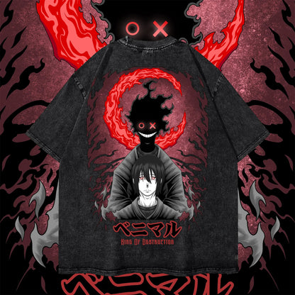 Anime  T-shirt Cotton  Streetwear