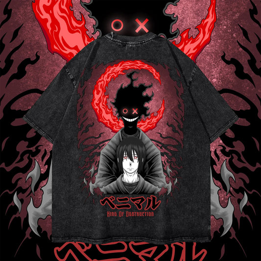 Anime  T-shirt Cotton  Streetwear
