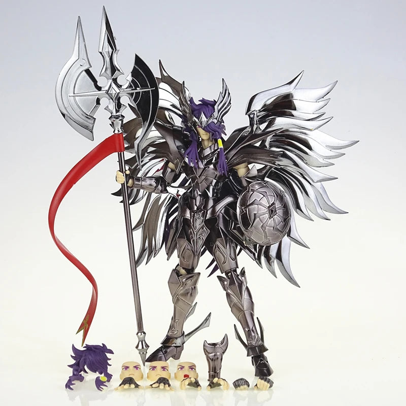Figurine d'anime, 18 cm, armure debout, modèle pour enfants, boîte en PVC, décoration de bureau