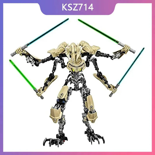 183pcs Star Action Figurine Anime General Robot Building Blocks