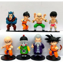 8pcs/set Dragon Ball anime figurines