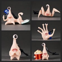 5pcs/set Parasyte Miggy Earphone Jack Charm Figurines